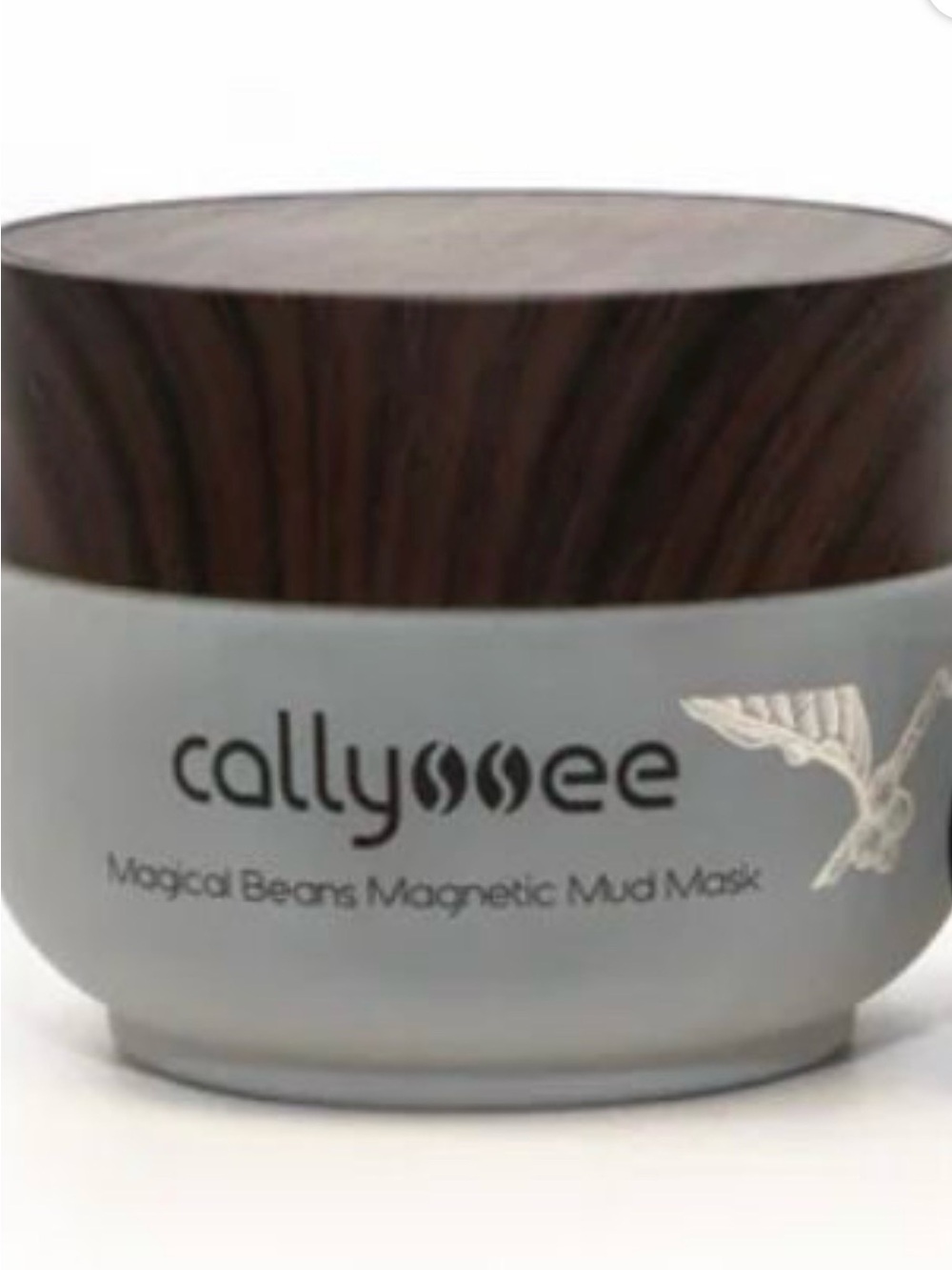 Lysse Magical Beans Magnetic Mud Mask - Gray with Wood-Effect Lid